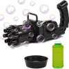 Bubble Gun Machine for Kids Bubble Gun 8-Hole Automatic Bubble Maker Machine Bubble Toy Gifts for Kids Outdoor for Boys and Girls - Image 5