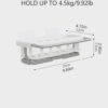 Two Tone Hanging Drain Rack |Kitchen/Bathroom Sink Tray with Drying Basket | Retractable Storage Rack | Sponge Drain Tray | - Image 7
