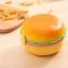 Burger Lunch Box | Leak Proof Plastic Snacks Lunch Box | || Lunch Box with Spoon & Fork (Pack of 1) For Kids - Image 2