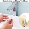 Toothpaste Dispenser Automatic Bathroom Organizer Press to Paste Toothpaste Squeezer and 5 Toothbrush Holders - Image 2