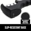 Knife Sharpener Manual for 3 Slot Kitchen Sharpening Tool(Black) & Sharpening Dull Stainless Steel,Ceramic Knife , - Image 5