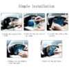 Waterproof Anti Fog Car Film Rainproof Anti-Water Film Rear-View Mirror Film | car membrence | Protective Clear Safe Driving Sticker- 2 pieces - Image 3