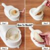 2 in 1 Dumpling Maker Ghughra Momos Maker Machine, Kitchen Dumpling Making Tool with Dumpling Puri Maker ,Poovada Maker, - Image 2