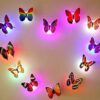 Butterfly Led Light for Home Decoration | Color Changing Cute Butterfly LED Night Light Home Room Self Adhesive - Image 4