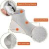 Moisturizing Gel Heel (Half) Socks | Swelling & Pain Relief |Gel Lining Infused with Vitamins Exfoliating| Dry Hard Cracked Heel Repair Pad| - Image 5