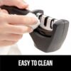 Knife Sharpener Manual for 3 Slot Kitchen Sharpening Tool(Black) & Sharpening Dull Stainless Steel,Ceramic Knife , - Image 6