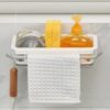 Two Tone Hanging Drain Rack |Kitchen/Bathroom Sink Tray with Drying Basket | Retractable Storage Rack | Sponge Drain Tray | - Image 4