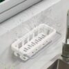 Two Tone Hanging Drain Rack |Kitchen/Bathroom Sink Tray with Drying Basket | Retractable Storage Rack | Sponge Drain Tray | - Image 3