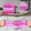 Silicon Hand Gloves for Kitchen Dishwashing and Pet Grooming | Silicon Cleaning Gloves - Image 4