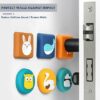 Door Handle Bumper 2 PCE Self-Adhesive | Cartoon Animals Wall Protector Door Knob Wall Shield Rubber | Door Stoppers for Furniture Glass Table |Silicon Cartoon Shape Door Stopper - Image 8