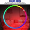 SUNSET USB LIGHT DISCO Light 7 Colors + 9 Functional Modes Night Disco Light for Bedroom Shower Laser Light (Ball Diameter: 8 cm) - Image 2