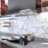 White Marbel Sticker Roll Self Adhesive Contact Paper for Countertops Waterproof Wallpaper (60*200cm)Top Covers Cabinets Kitchen Furniture Wall Self | Decorative Roll Peel and Stick for Counter - Image 3