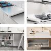 Silver Oil Proof Waterproof Wallpaper Furniture Marble Stickers (Silver Karkari) Mat Marble Wallpaper Wall Self Adhesive Wallpaper for Kitchen Stickers (60*200cm) - Image 3