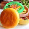 Burger Lunch Box | Leak Proof Plastic Snacks Lunch Box | || Lunch Box with Spoon & Fork (Pack of 1) For Kids - Image 5