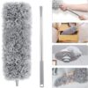 Duster for Cleaning with Extension Pole (Stainless Steel), Extra Long 120 Inches, with Bendable Head, - Image 3