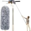 Duster for Cleaning with Extension Pole (Stainless Steel), Extra Long 120 Inches, with Bendable Head, - Image 4