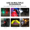 Strobe LED Air craft Light Motorbike Bicycle Car Drones |Rechargeable Helmet Flashing Emergency Signal - Image 3