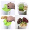 3 Section Container Cereal Dispenser Storage Jar Box Container Bin With Lid For Kitchen Food Rice Pasta Nuts Grains - Image 4