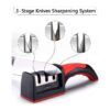 Knife Sharpener Manual for 3 Slot Kitchen Sharpening Tool(Black) & Sharpening Dull Stainless Steel,Ceramic Knife , - Image 4