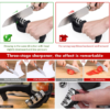 Knife Sharpener Manual for 3 Slot Kitchen Sharpening Tool(Black) & Sharpening Dull Stainless Steel,Ceramic Knife , - Image 7