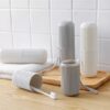 Travel Toothbrush Case Round Toothbrush Holder Capsule Shape Travel Storage Round Case Cover Holder Bottle Plastic Travel Toothbrush - Image 5