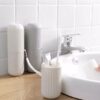 Travel Toothbrush Case Round Toothbrush Holder Capsule Shape Travel Storage Round Case Cover Holder Bottle Plastic Travel Toothbrush - Image 7