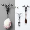 Deer Head Self Adhesive Wall Key Self Adhesive Holder Hook, Wall Mount Multi-Purpose Home Decor Sticky Holder Hook, - Image 5