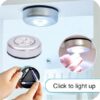 Battery Wireless Night Stick Tap Touch Lamp Stick| 3 Led Mini Wall Cell Light | On Push Light for Cabinets, Counters, Utility Room, Cordless Touch Light,Plastic - Image 4