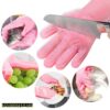 Silicon Hand Gloves for Kitchen Dishwashing and Pet Grooming | Silicon Cleaning Gloves - Image 3