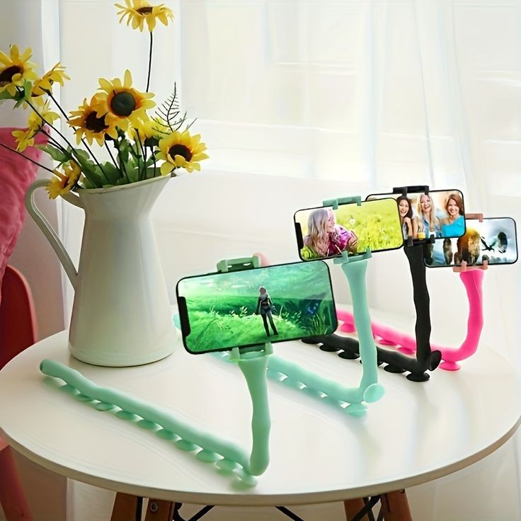 Snake Shape Suction Mobile Holder Flexible Cell Phone Holder
