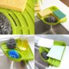 Triangular Sink Corner Tray Tray Wash Basin Sponge Scrub Detergent Storage Holder Organizer Tool for Dish Wash - Image 4